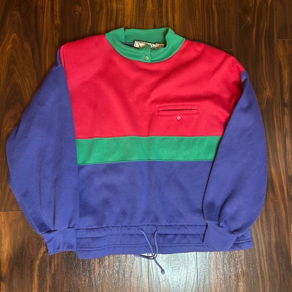 80s true vintage sweatshirt with shoulder pads - Picture 2 of 6